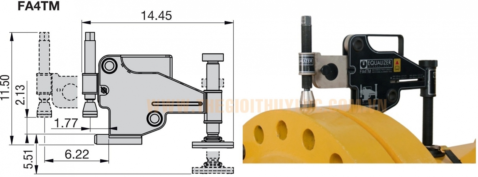 cân chỉnh độ đồng trục mặt bích FA4TM