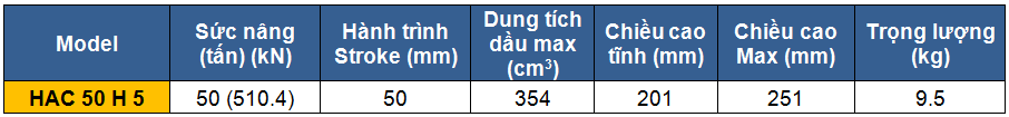 kich 2 chieu bang nhom 50 tan 50 mm, kich 2 chieu, kich nhom