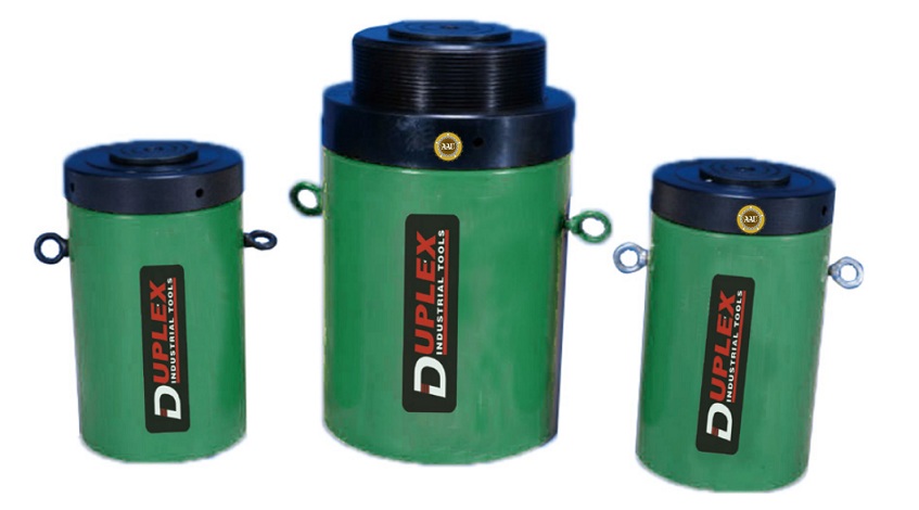 single acting lock nut cylinders, cll-10006, hydraulic cylinder, hydraulic jack, duplex/shanghai, kich thuy luc 1 chieu, bom tay thuy luc, bom dien thuy luc, 