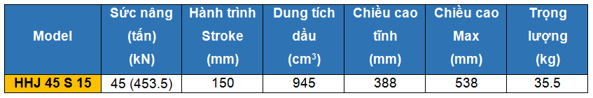 kich thuy luc 1 chieu rong tam 45 tan 150 mm